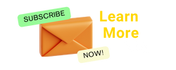 Call-to-action image with an orange envelope icon, 'Subscribe', 'Learn More', and 'Now!' text.