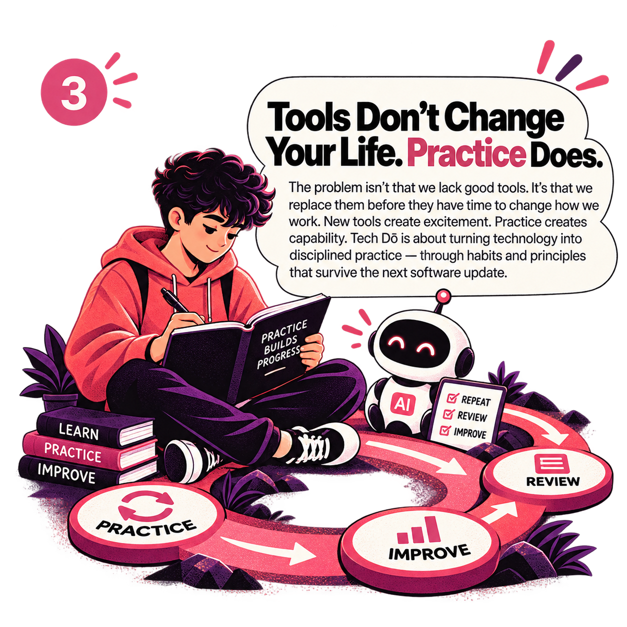Tools Don’t Change Your Life. Practice Does.